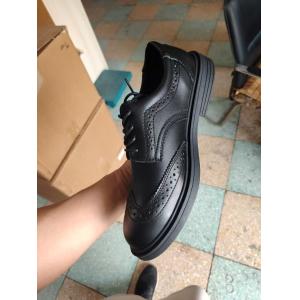 China Comfortable Safety Shoes Cowhide Leather Safety Shoes Steel Toe For Men Safety Shoes Kevlar Work Shoes Rubber Sole Work Shoes  on sale