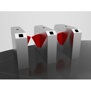 RFID Access SS316 Flap Barrier Turnstile For Metro Station