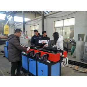 Double Screw Plastic Pipe Extrusion Line / PVC Pipe Extrusion Machine With ABB