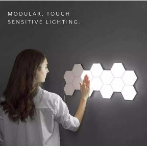 Touch Sensitive LED Quantum Wall Lamp Plastic Hexagonal For Gift DIY Lovers