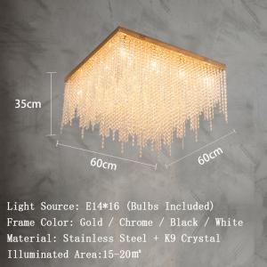 Crystal Chain Ceiling Lights New Lampara Techo for Home Decor guzhen lighting(WH