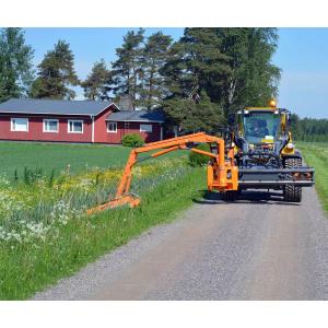 Orange / Black Excavator Flail Mower Q355B 300kg Mechanical ISO9001 Certified