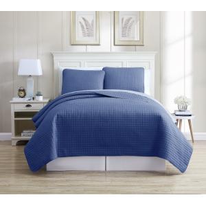 Cheap Soft Microfiber Ultrasonic Bed Spread Set with Polyester Fiber Fill - Geometric Pattern - Hypoallergenic Home for sale