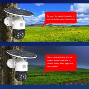 HD Solar Panel Smart Home Two-way Audio Intrusion Alarm CCTV Long Standby