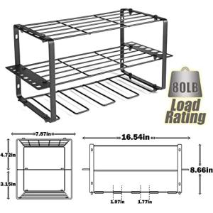 Electric Drill Tool Shelf Rack Plastic Type 4 Layers Power Tool Organizer Wall Mount