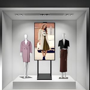 49" 2K 4K 1000-2500nits High Brightness Shop Window LCD Advertising Totem