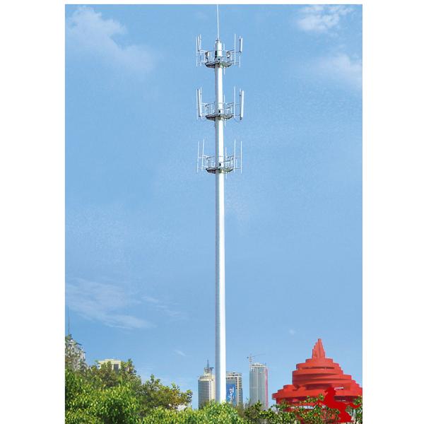Quality Pole Monopole Communication Towers SGS CCC RoHS Certificates wholesale