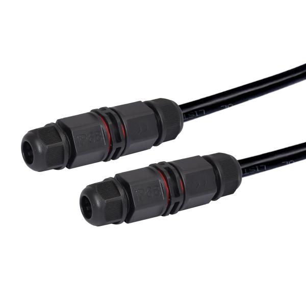 2 PIN L Type Outdoor LED Connector Wire Screw IP67 Waterproof LED Light