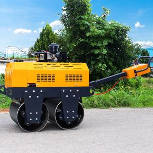 Walk Behind Double Drum Road Roller Hand Mini Road Roller Compactor for Sale