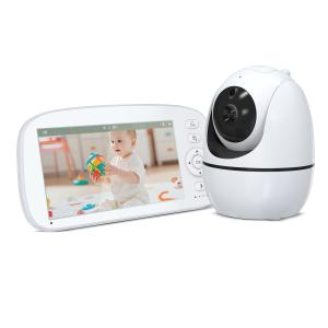 Cheap 5 Inch HD Baby Monitor with 360 Degree Camera and Room Temperature Display for sale