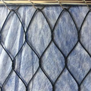 Black Oxide 7 X 7 Flexible Stainless Steel Cable Mesh For Balustrade Or Railing