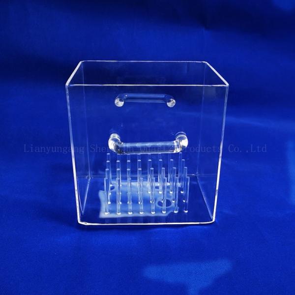 Quality Factory Customized High Temperature Corrosion Resistant Quartz Containers Quartz Square Cylinders With Quartz Sand Cores For Laboratories wholesale