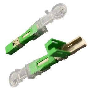 FTTH Type Optic Fiber Quick SC Connector Fast Wire Connection for Speed Data