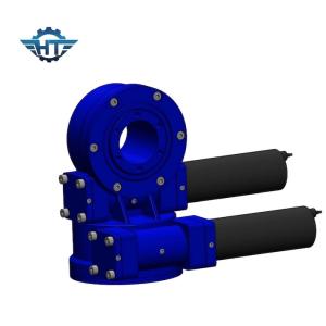 7 Inch Dual Axis Slew Drive Gearbox With 12V DC Motors For Solar Tracking System