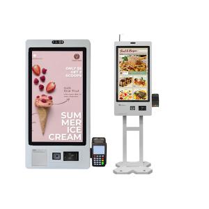China McDonald'S Restaurant 32 Inch  Lcd Vertical Touch Screen Kiosk Touch Screen Thermal Printer on sale