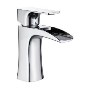 Cheap Stylish Chrome Finish Brass Basin Faucet for Elegant Modern Bathroom Design T9392W for sale