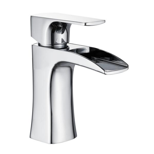 Stylish Chrome Finish Brass Basin Faucet for Elegant Modern Bathroom Design