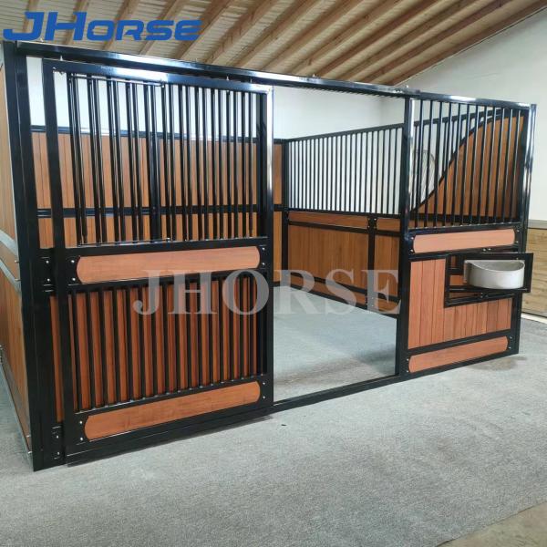 Quality 4m Length European Horse Stalls Enduring Sliding Door Galvanized Stainless wholesale