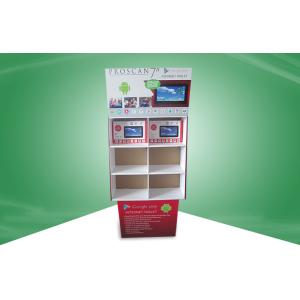 6 Cell portable display stands , cardboard display shelves Promote Ipad /