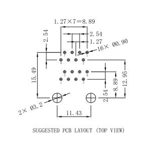 E5908-0T0343-L Ethernet Socket 2x1 LPJE17208XNNL Stacked RJ45 Jack Female