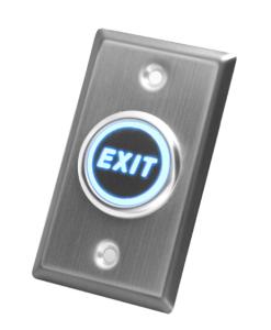 Flush Mount Momentary Switch Door Exit Push Button For Access Control with DUAL lights