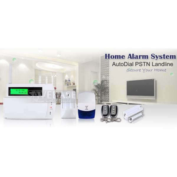 Wireless AutoDial PSTN Landline LCD House Security Alarm System with 30 wireless