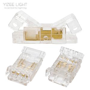 Transparent Housing IP20 4PIN RGB COB LED Strip Connector PCB To Wire Connectors