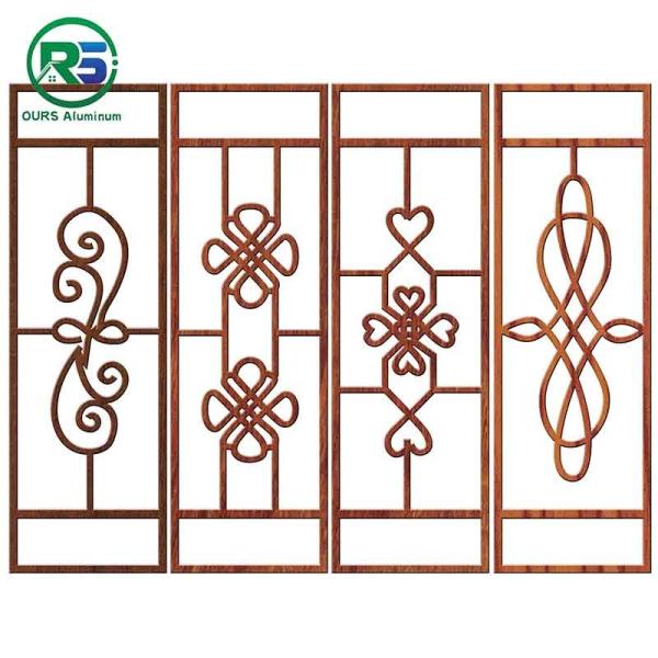 Quality Flower Pattern Decorative Aluminum Window Grilles Customized OEM wholesale