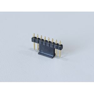 2.54mm Pitch Single-Row Pin Header Connector (8.5H Vertical), Gold-Plated PCB