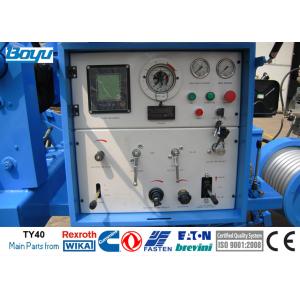 110kv Transmission Line 40kn Tension Stringing Equipment with Cummins Engine and