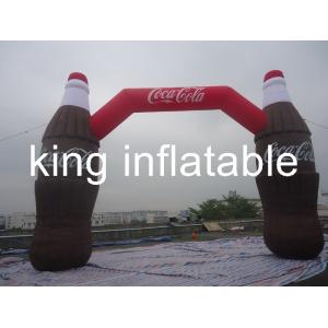 Coca Cola Bottle Shape Inflatable Arches For Advertising / Inflatable Entrance