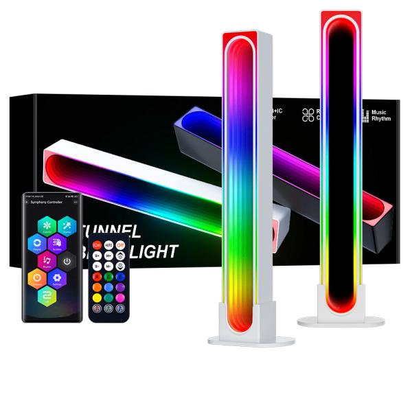 Quality RGB Music Sync Color Changing Voice Sound Controlled Stand Lights with APP Rechargeable LED Rhythm Lighting for Home Party Game wholesale