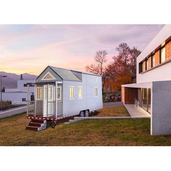 Quality Modern Modular Wpc Board Prefabricated Tiny House On Wheel With Light Steel Frame wholesale