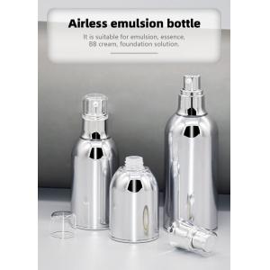 Electroplating Aluminum Acrylic Airless Pump Bottles 30ml 50ml 100ml