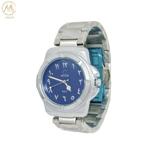 Silver Bezel Color Modern Stylish Quartz Wrist Watch with Sleek Design and