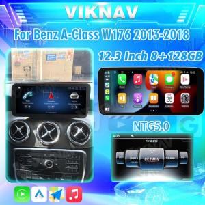 Cheap Viknav 12.3 Inch Android For Benz A W176 CLA C117 GLA X156 G W463 2013-2018 GPS Car With Screen Radio Player (NTG5.0) for sale