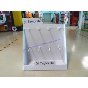 Cheap POS Custom display stand counter top with hooks manufacture for sale