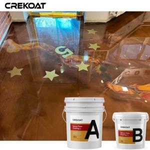 Industrial Concrete Metallic Epoxy Floor Coating With Resin And Pigments