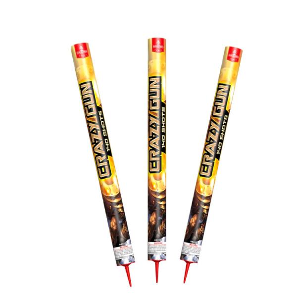 Quality Crazy Gun Roman Candle Fireworks Pyrotechnics 140 Shots 10kg For Export wholesale