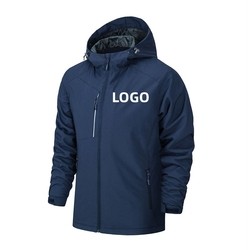 2023 Wholesale Custom embroidery logo waterproof Zipper softshell Jacket