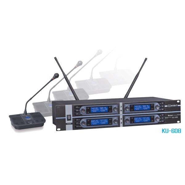Quality UHF eight channels wireless conference microphone KU-608 wholesale