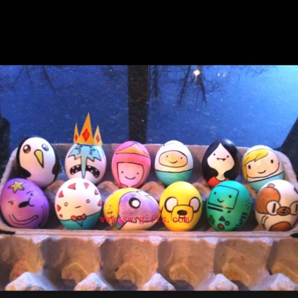 Easter Eggs Plastic Bright Egg Assortment DIY Decoration Assortment Toy