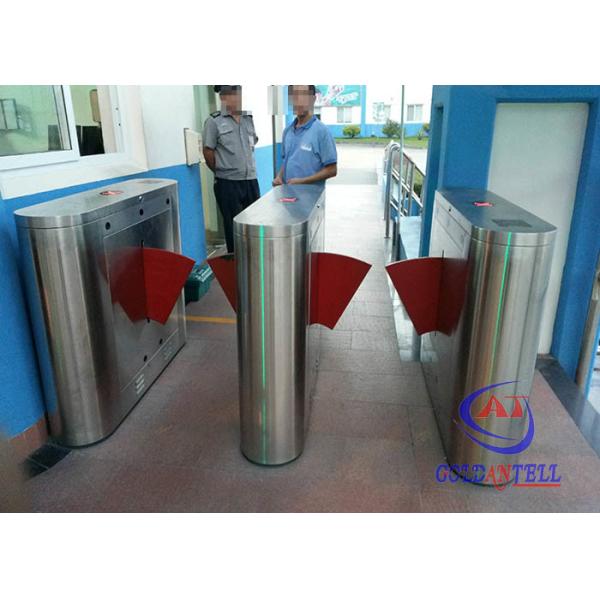 Subway High Traffic Flow Flap Barrier Gate 304 Stainless Steel Single / Double