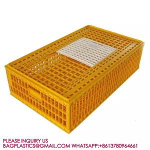 Poultry Plastic Transport Cage Crate Chicken Turnover Box For Farm Use For Duck