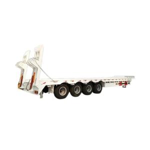 80t 100t Heavy Duty Type Detachable Gooseneck Lowbed Semi Trailer for Transporta