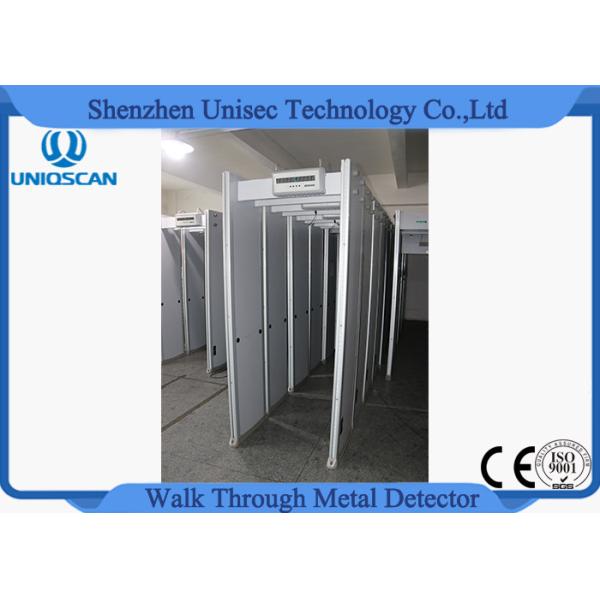 Adjustable Sensitivity Walk Through Metal Detector Security Gate PVC Synthetic