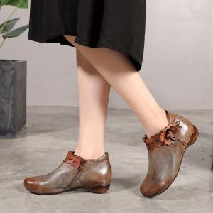 S178 Factory autumn and winter new retro ethnic style polished color flower