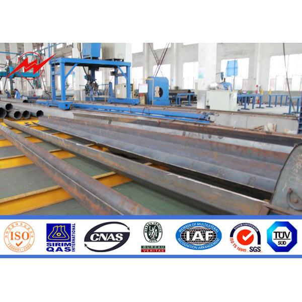 Quality High Voltage 15 - 30m Galvanized Tubular Steel Pole For Power Transmsion wholesale