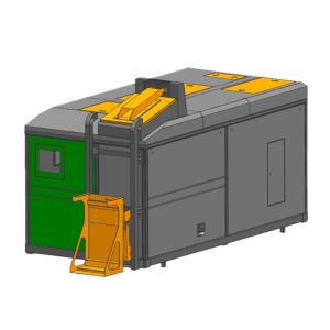 Customized Organic Waste Composting Kitchen Disposal Machine 220V 3000 Kg