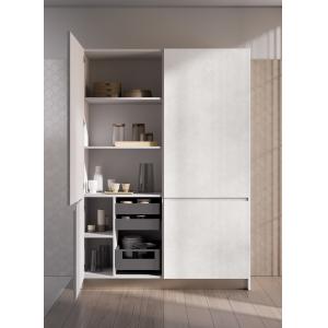 China Customized L Shaped Minimalist Kitchen Cabinets Design Wood Veneer Kitchen Set on sale